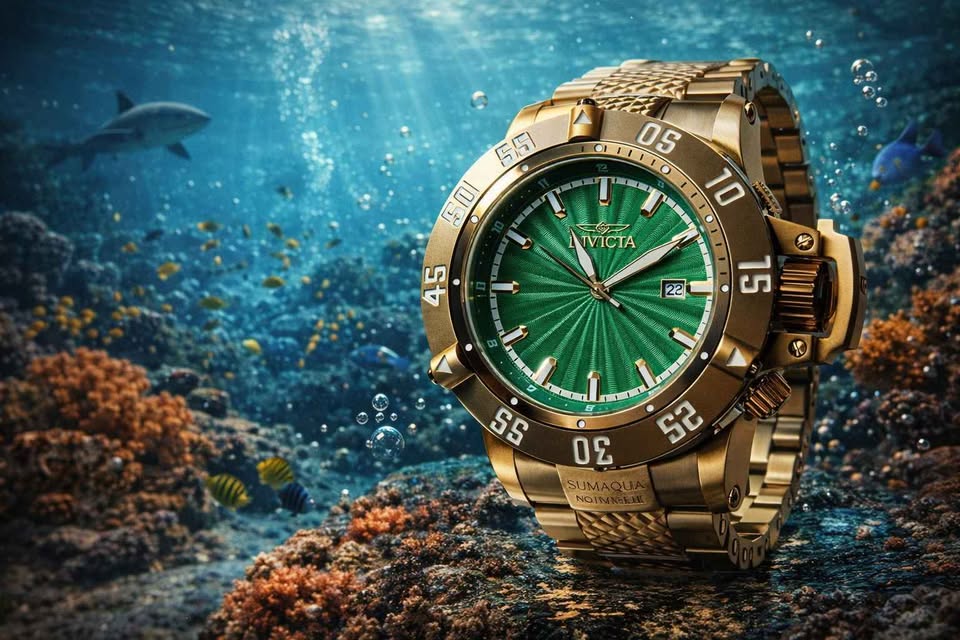 Invicta Subaqua Noma III Men's Watch - 50mm, Gold (50050)