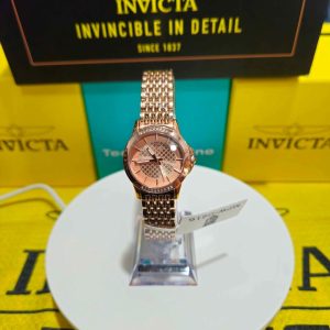 Montres Prestige Rose Gold Watch – Elegant Crystal Accent Women’s Timepiece