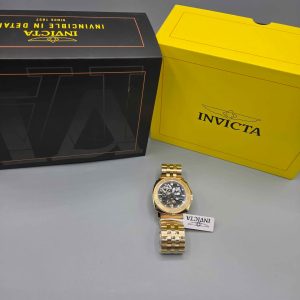 Invicta Sea Hunter Hadal Truss Automatic Men's Watch w/ Skeleton Dial - 44mm, Gold (69465)