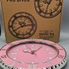 Invicta Pro Diver Pink Wall Clock 12" Quartz Watch Style Home Decor New in Box - Image 2