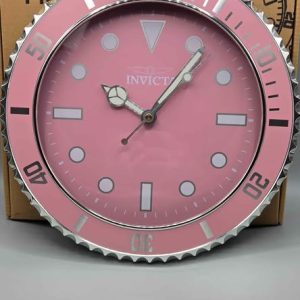 Invicta Pro Diver Pink Wall Clock 12" Quartz Watch Style Home Decor New in Box