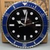 Invicta Pro Diver Wall Clock Blue & Black 12" Home Office Decor New in Box