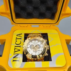 Invicta br Subaqua Silver Dial Gold Ion-plated Men's Watch