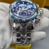 Invicta Venom Reserve Chronograph Blue Textured Dial Stainless Steel Watch - Image 4
