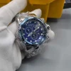 Invicta Venom Reserve Chronograph Blue Textured Dial Stainless Steel Watch - Image 3