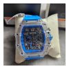 Activa X Invicta Men’s Watch – Blue Skeleton Dial, Transparent Case, 5ATM, New