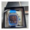 Activa X Invicta Men’s Watch – Blue Skeleton Dial, Transparent Case, 5ATM, New - Image 3