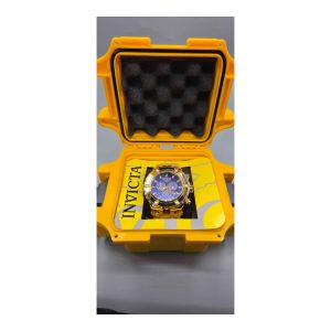 Invicta Subaqua Chronograph Blue Dial Gold-tone PVD Stainless Steel Men's Watch